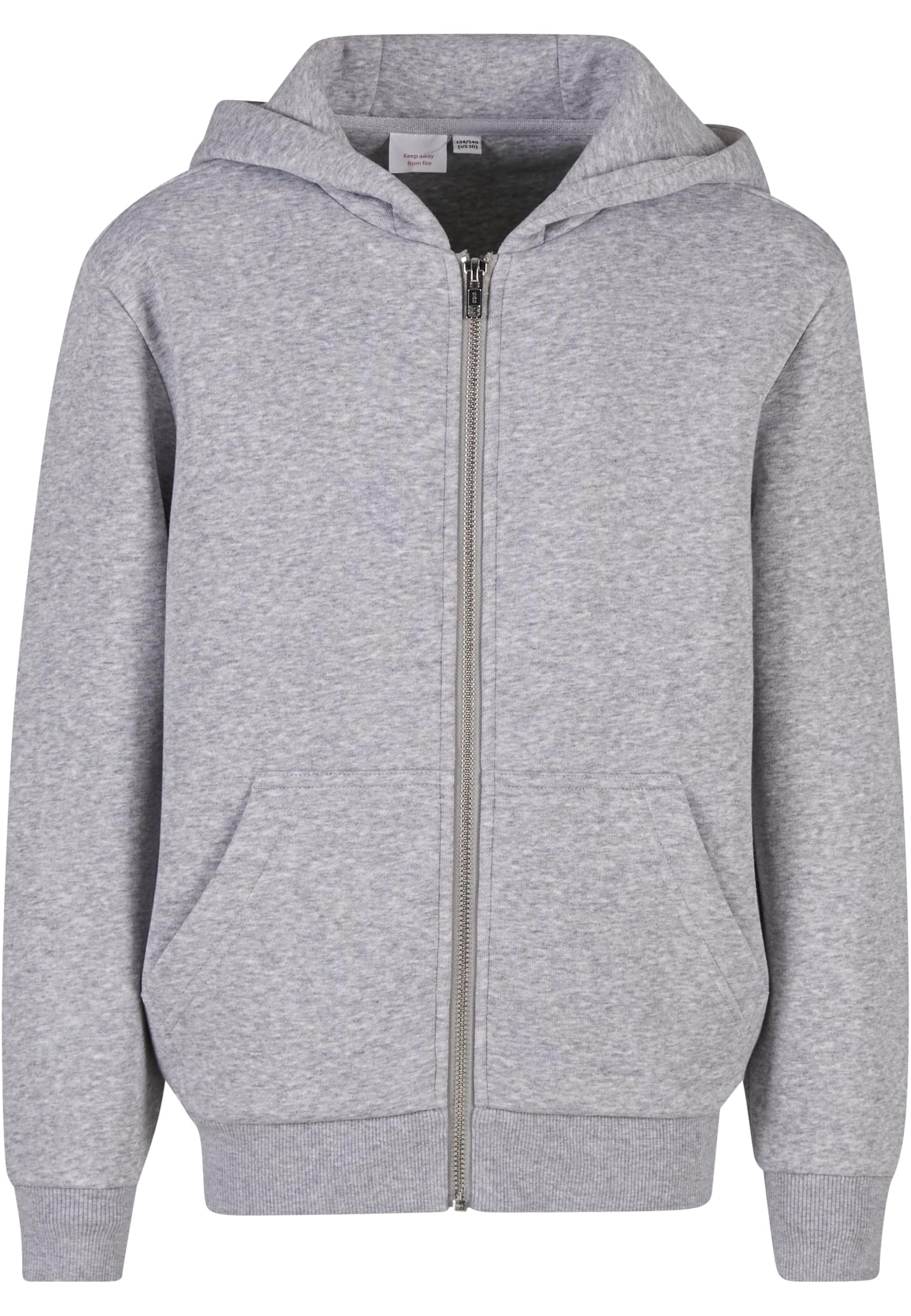 Build Your Brand Kids Fluffy Zip Hoody