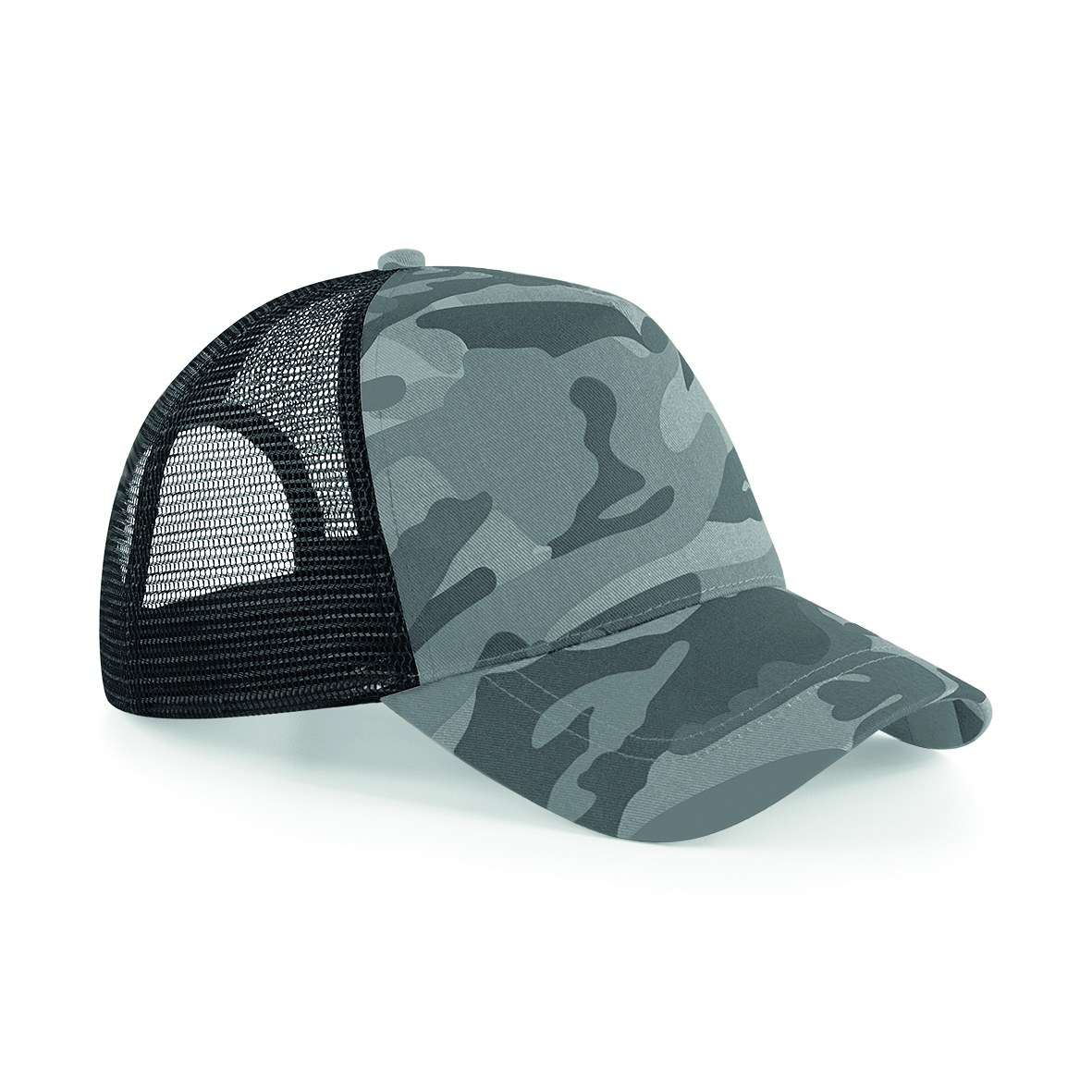 Beechfield Camo Snapback Trucker Arctic Camo