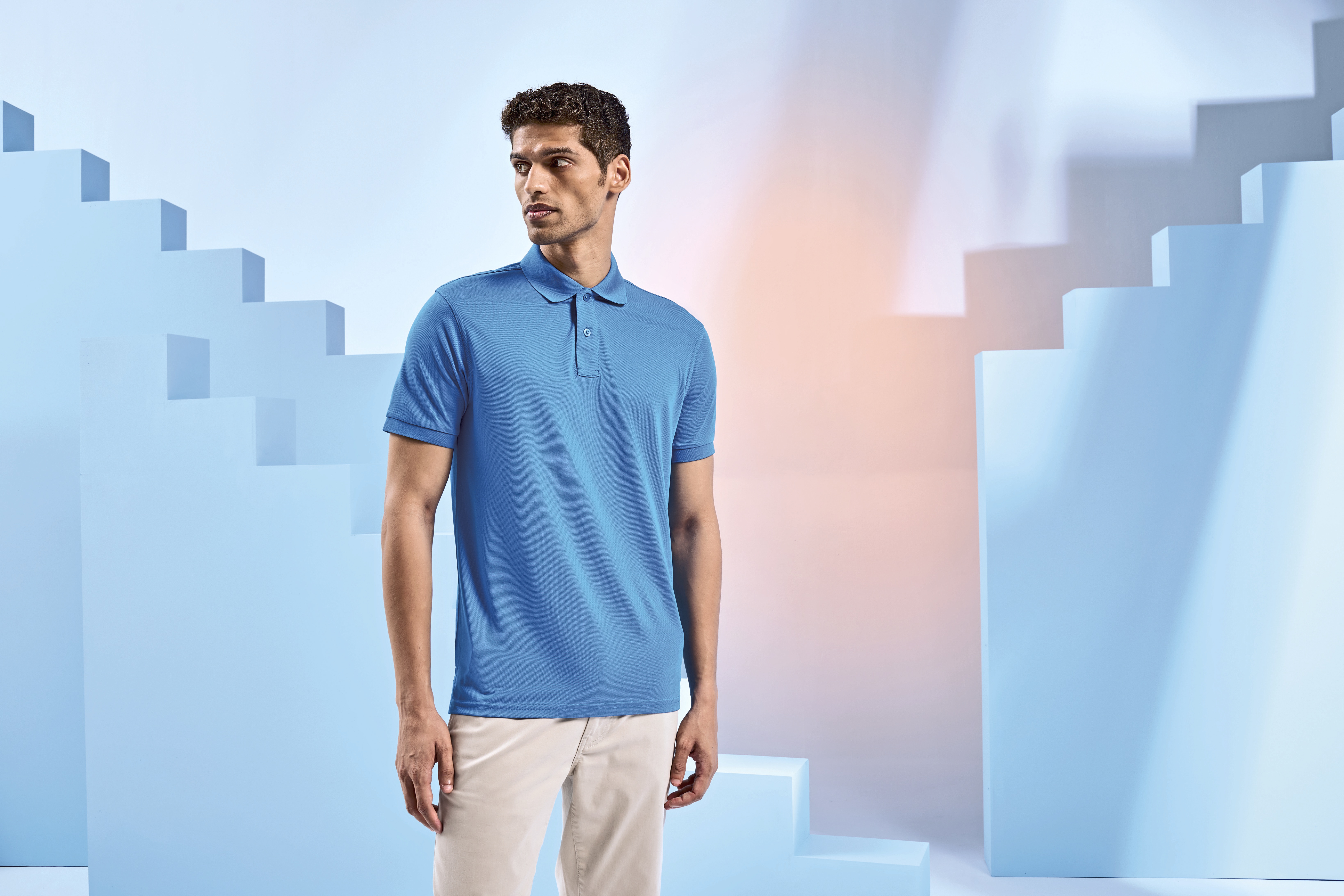 Herren Performance-Poloshirt aus recyceltem Polyester