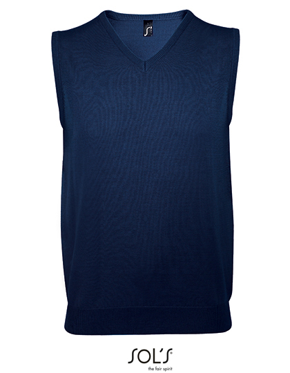 Unisex Sleeveless Sweater Gentlemen Navy XXS
