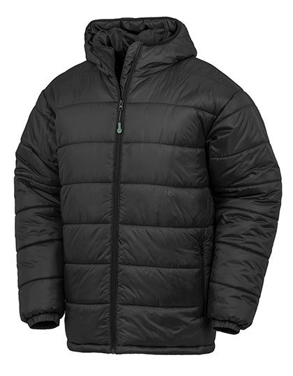 Recycled Hooded Padded Parka Black 3XL
