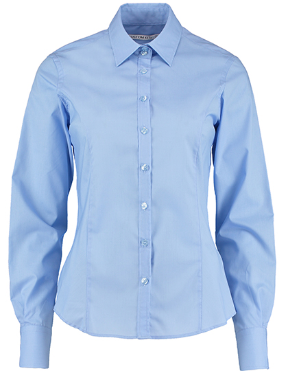 Women´s Tailored Fit Business Shirt Long Sleeve Light Blue 54 (7XL/28)