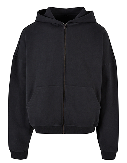 Build Your Brand 90's Zip Hoody Black 5XL